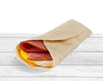 Image de wrap avec oeuf & jambon