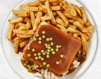 Image de Sandwich chaud au poulet & frites